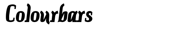Colourbars font preview